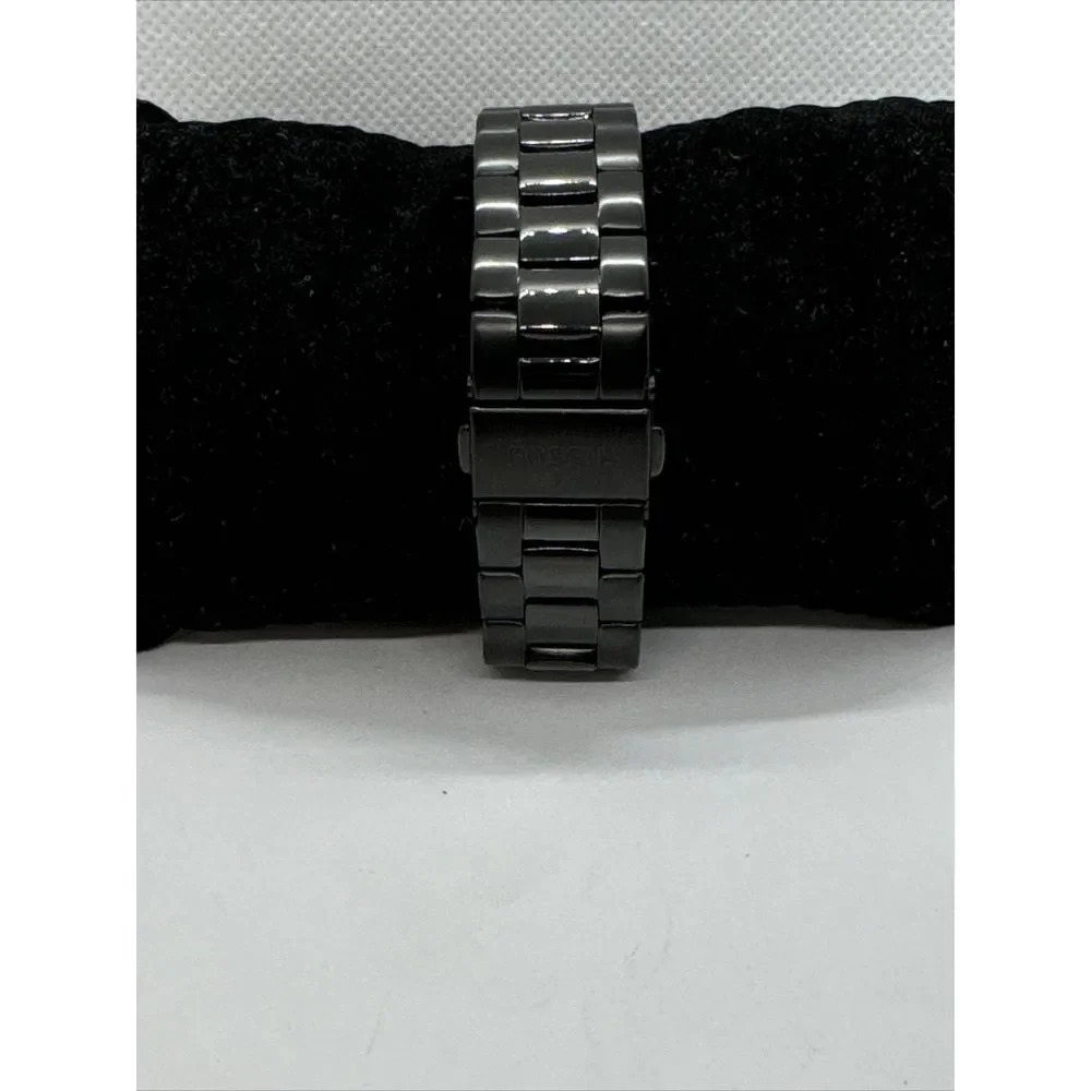 Fossil Chelsey ES3451 Women Black Stainless Steel Analog Dial Wrist Watch JNA334